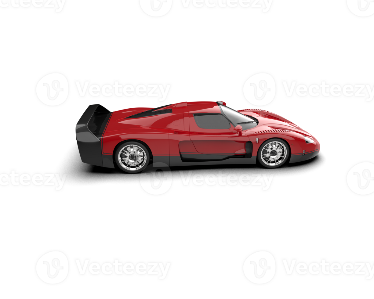 Realistic sport car isolated on background. 3d rendering - illustration png
