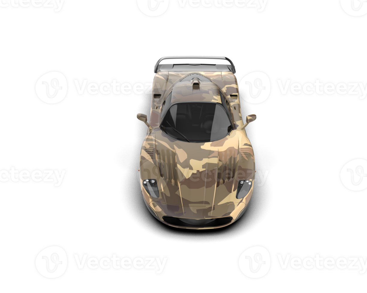 Realistic sport car isolated on background. 3d rendering - illustration png