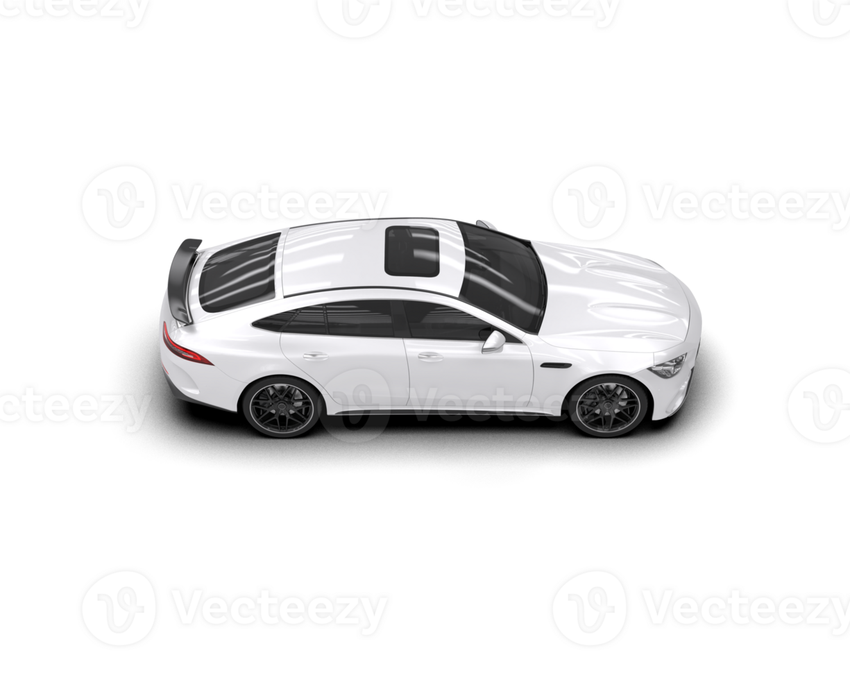Realistic sport car isolated on background. 3d rendering - illustration png