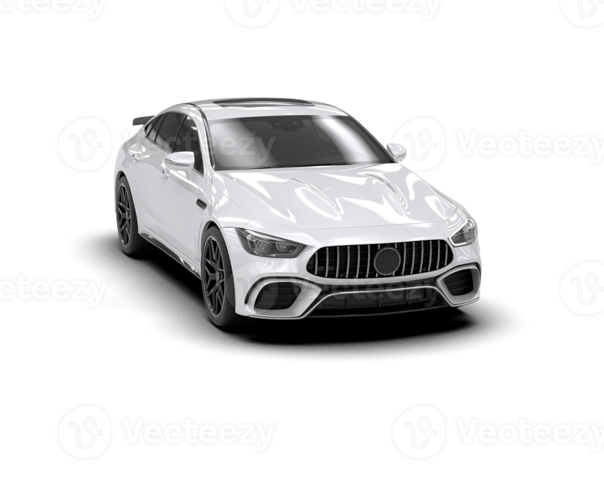 Realistic sport car isolated on background. 3d rendering - illustration png