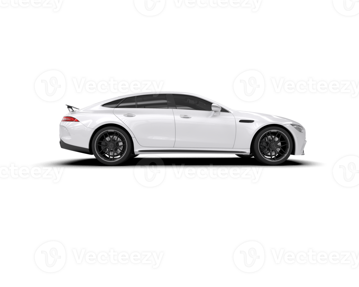 Realistic sport car isolated on background. 3d rendering - illustration png