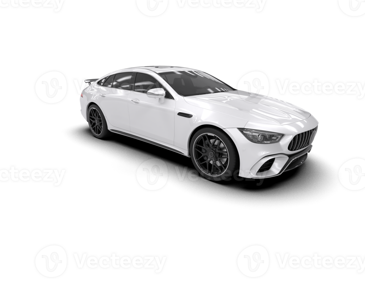 Realistic sport car isolated on background. 3d rendering - illustration png
