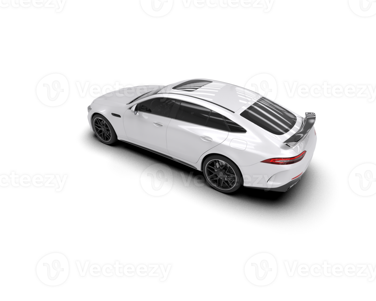 Realistic sport car isolated on background. 3d rendering - illustration png