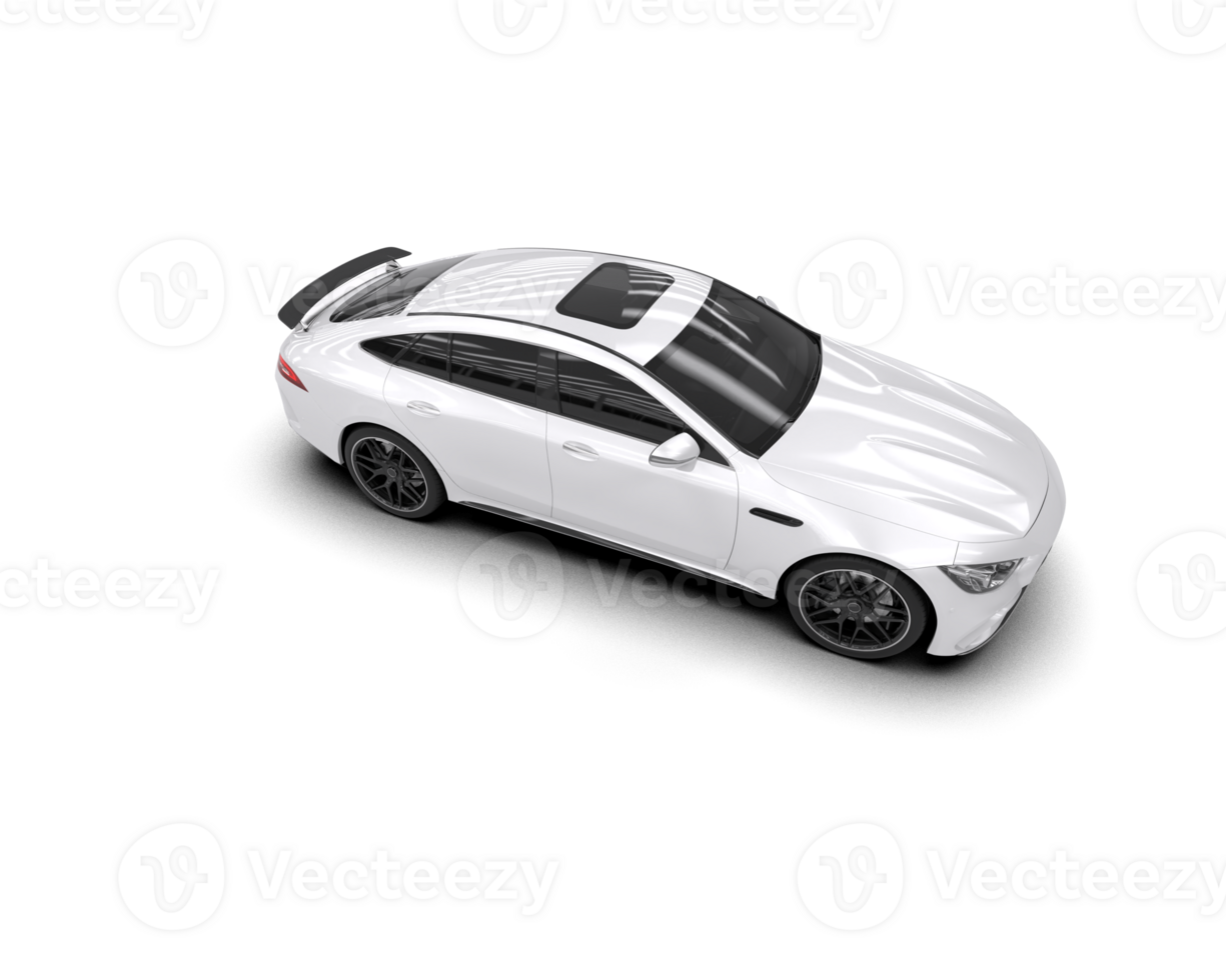 Realistic sport car isolated on background. 3d rendering - illustration png