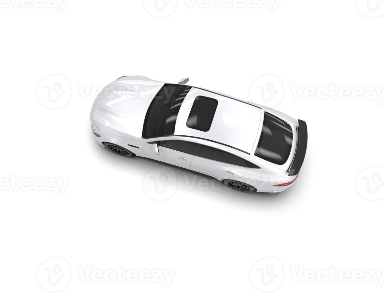 Realistic sport car isolated on background. 3d rendering - illustration png