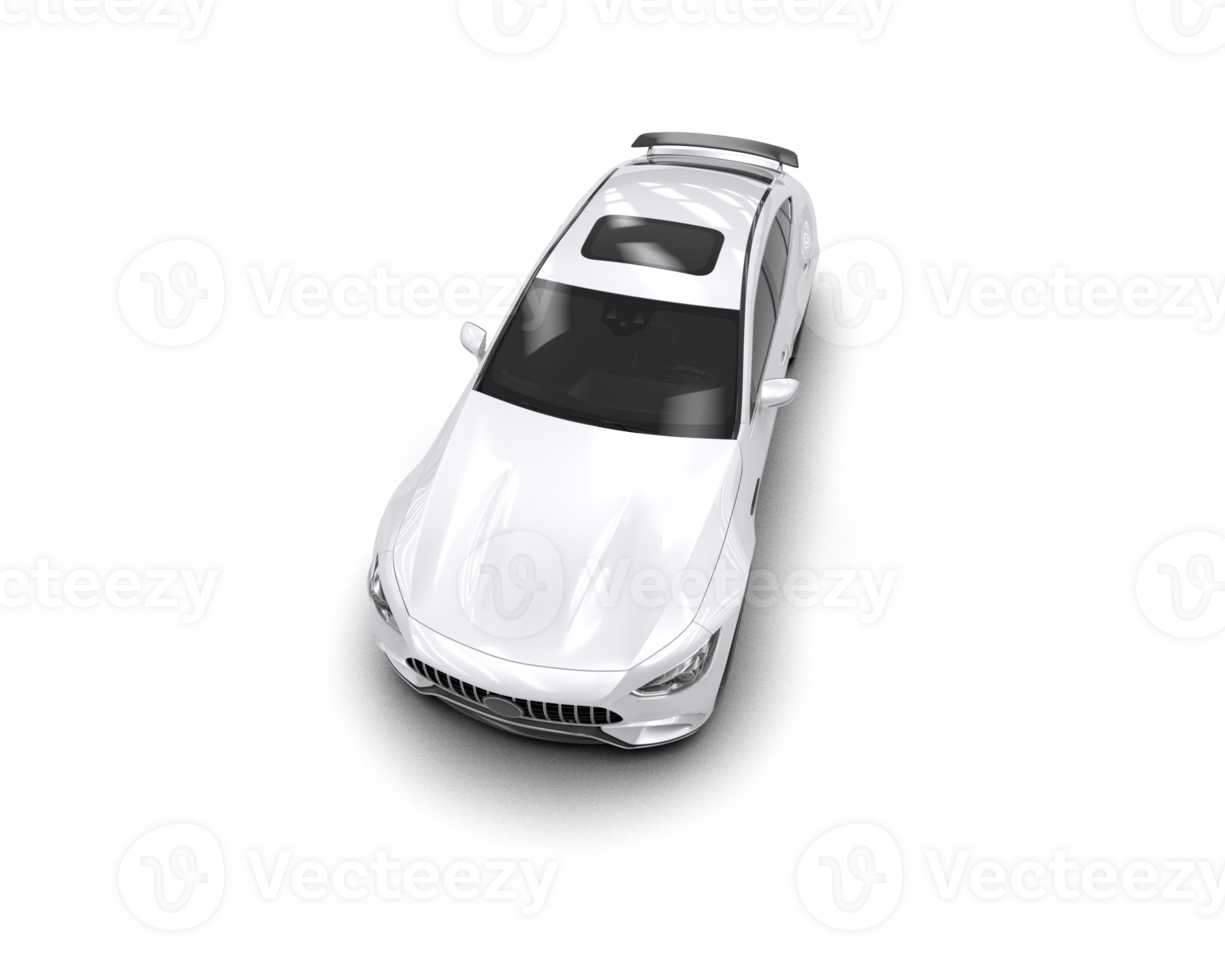 Realistic sport car isolated on background. 3d rendering - illustration png