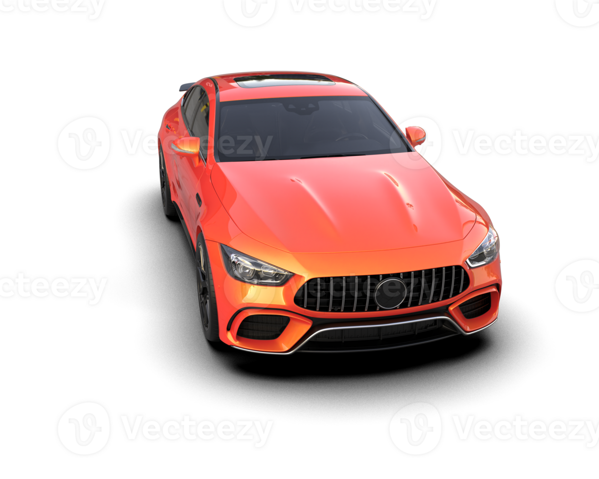 Realistic sport car isolated on background. 3d rendering - illustration png