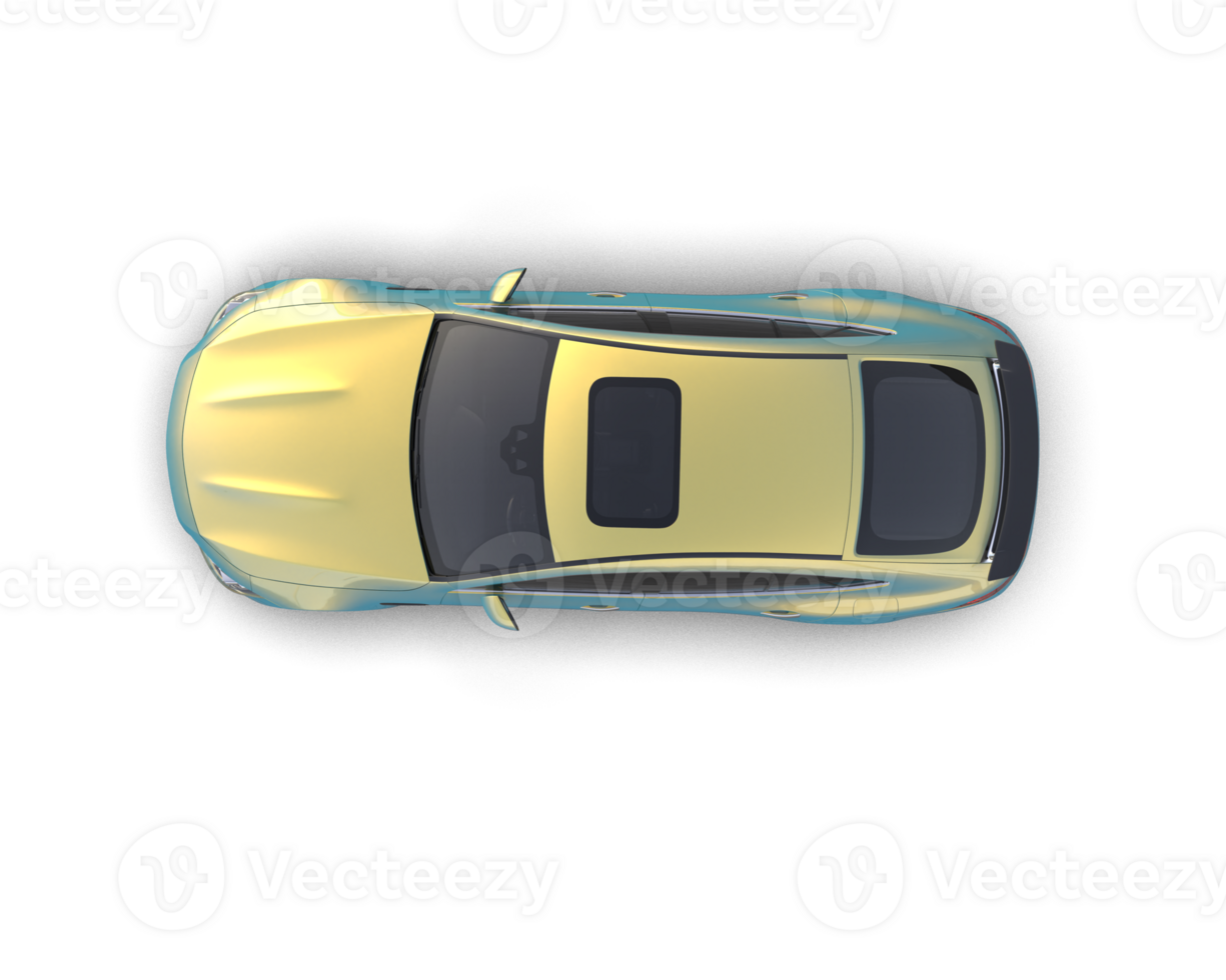 Realistic sport car isolated on background. 3d rendering - illustration png