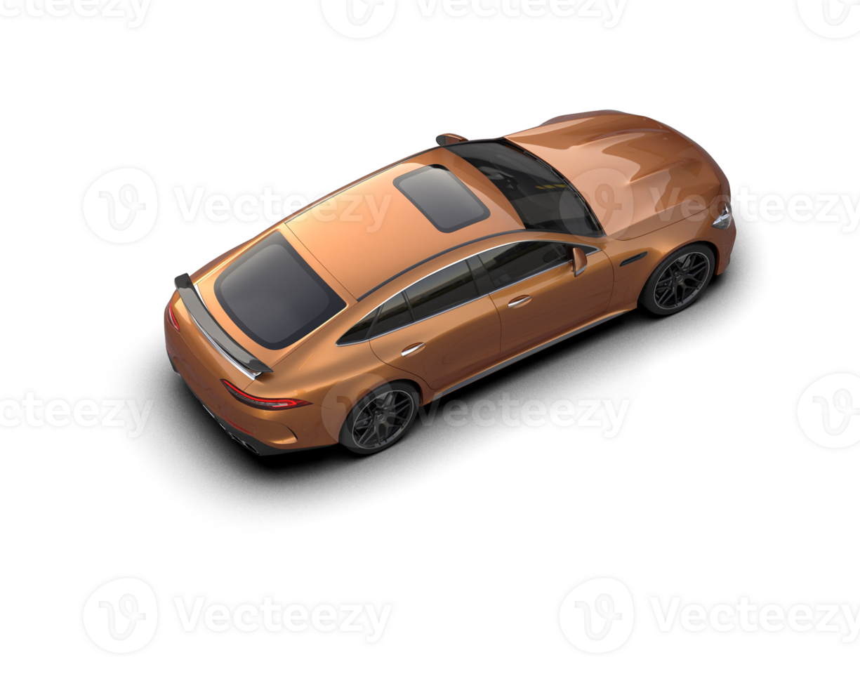 Realistic sport car isolated on background. 3d rendering - illustration png