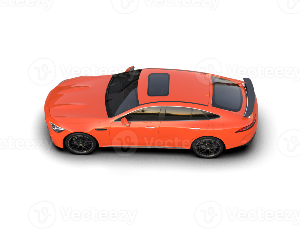 Realistic sport car isolated on background. 3d rendering - illustration png