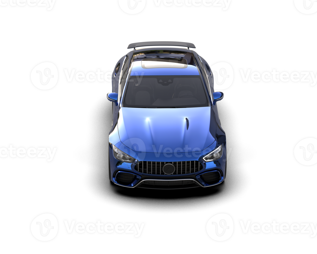 Realistic sport car isolated on background. 3d rendering - illustration png