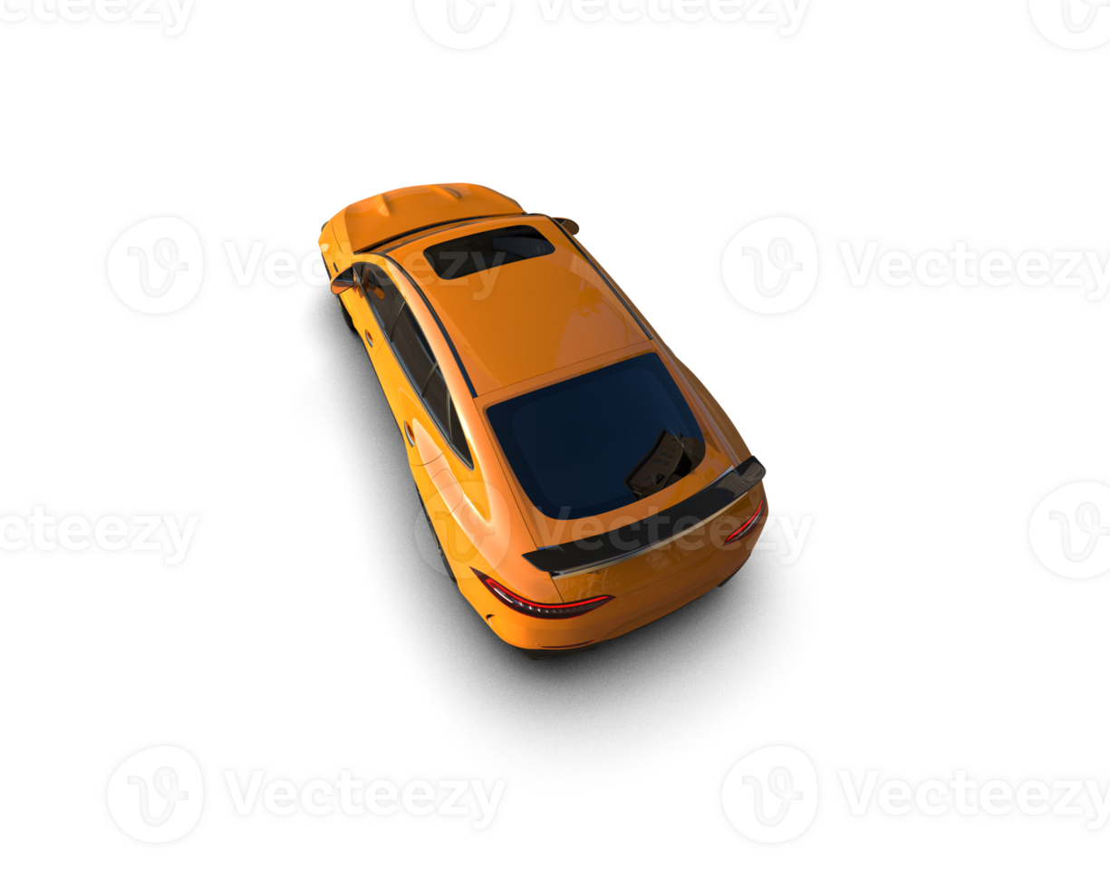 Realistic sport car isolated on background. 3d rendering - illustration png