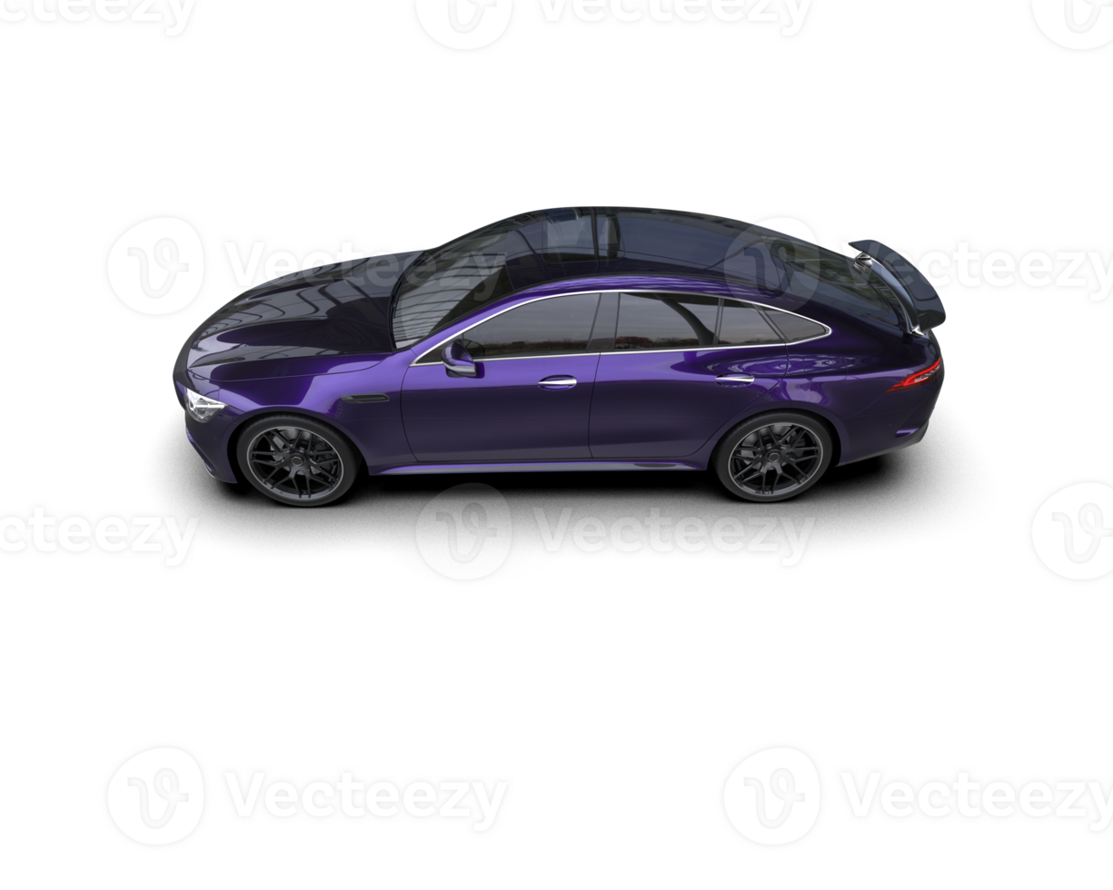 Realistic sport car isolated on background. 3d rendering - illustration png