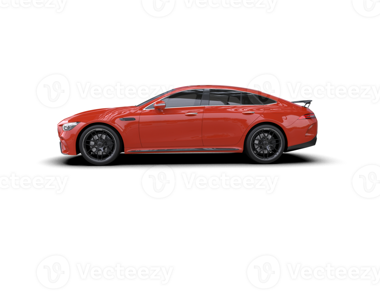 Realistic sport car isolated on background. 3d rendering - illustration png