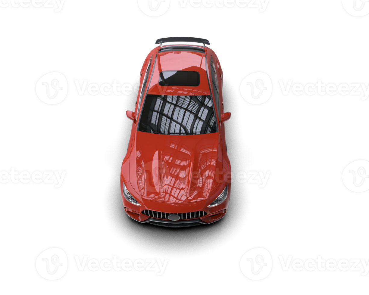 Realistic sport car isolated on background. 3d rendering - illustration png