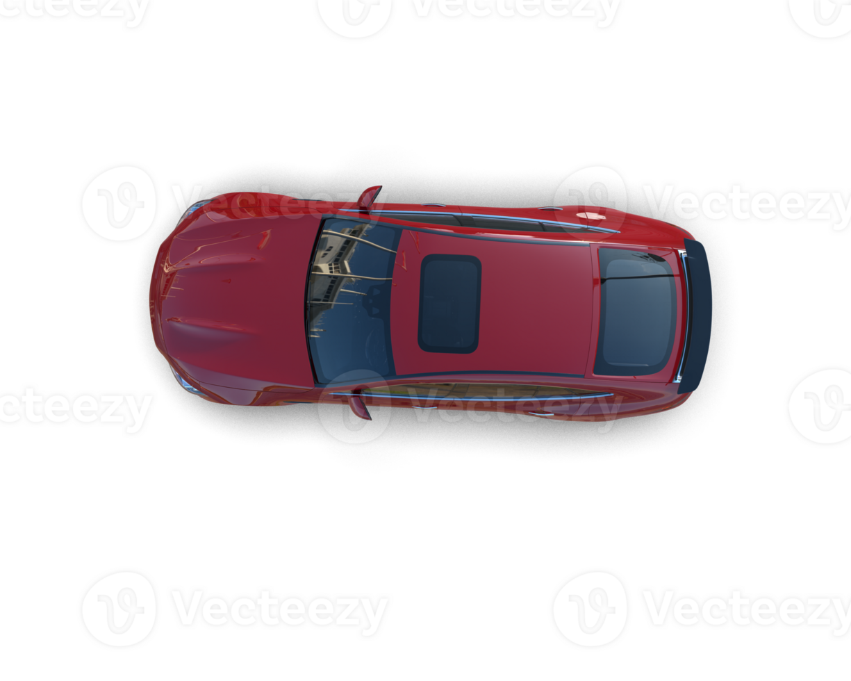 Realistic sport car isolated on background. 3d rendering - illustration png