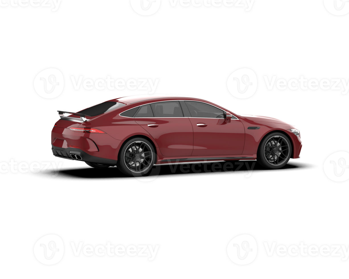 Realistic sport car isolated on background. 3d rendering - illustration png