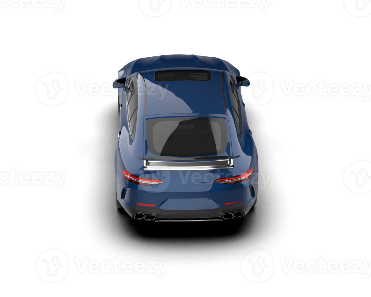 Realistic sport car isolated on background. 3d rendering - illustration png
