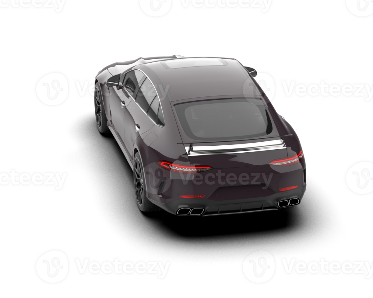 Realistic sport car isolated on background. 3d rendering - illustration png