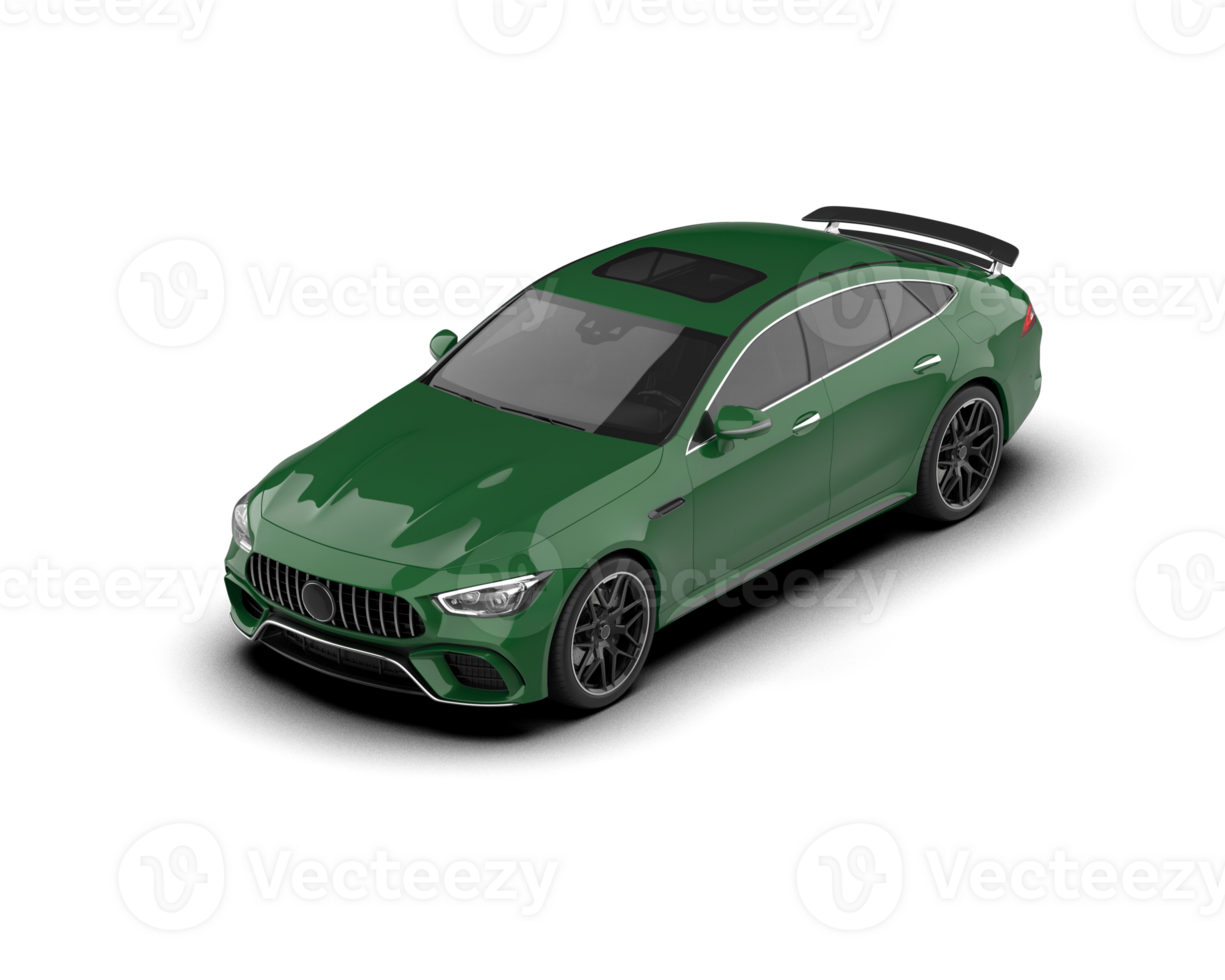 Realistic sport car isolated on background. 3d rendering - illustration png