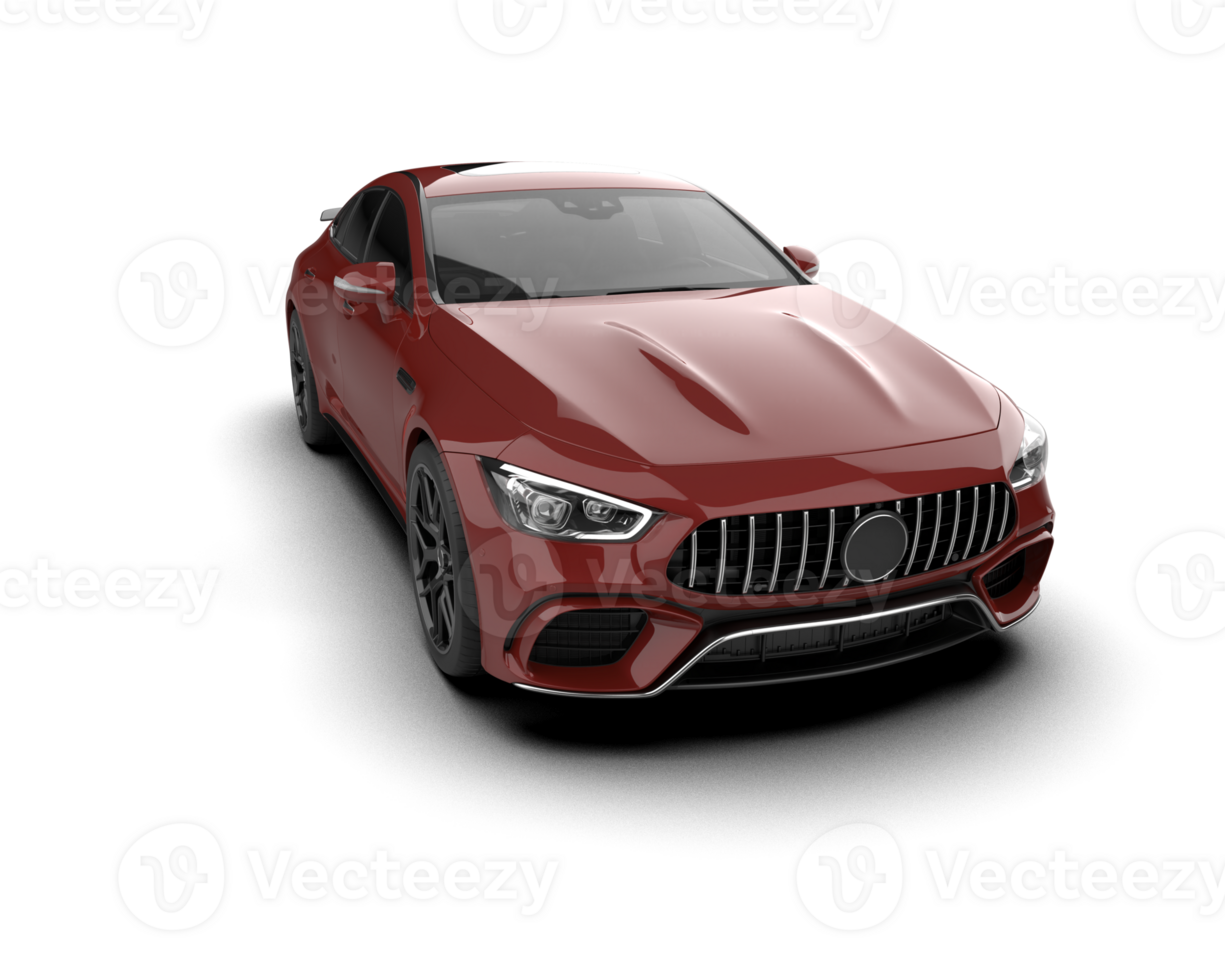 Realistic sport car isolated on background. 3d rendering - illustration png