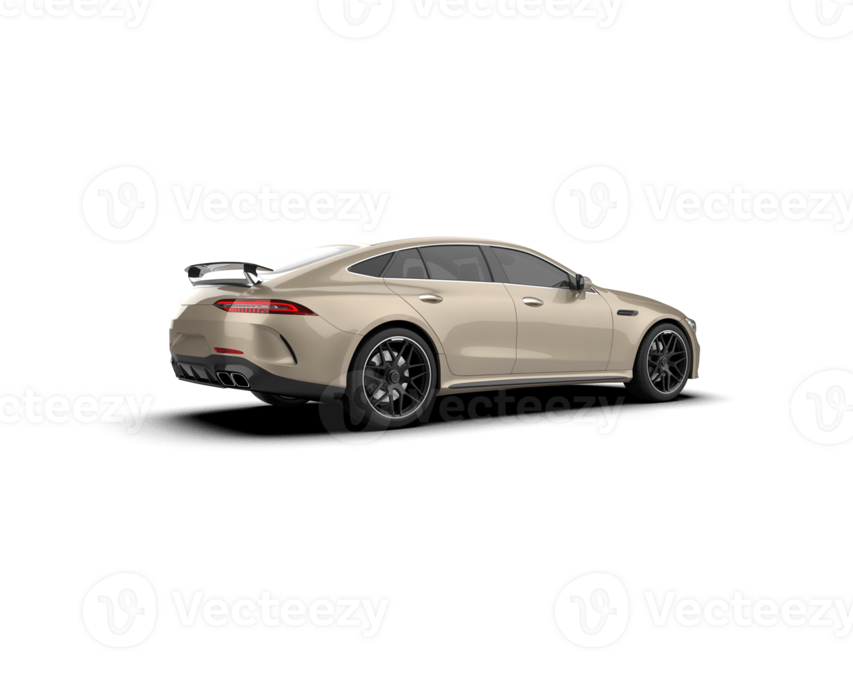 Realistic sport car isolated on background. 3d rendering - illustration png