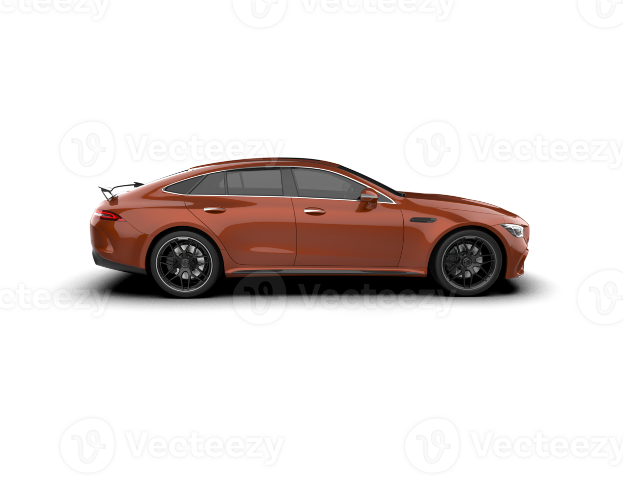 Realistic sport car isolated on background. 3d rendering - illustration png