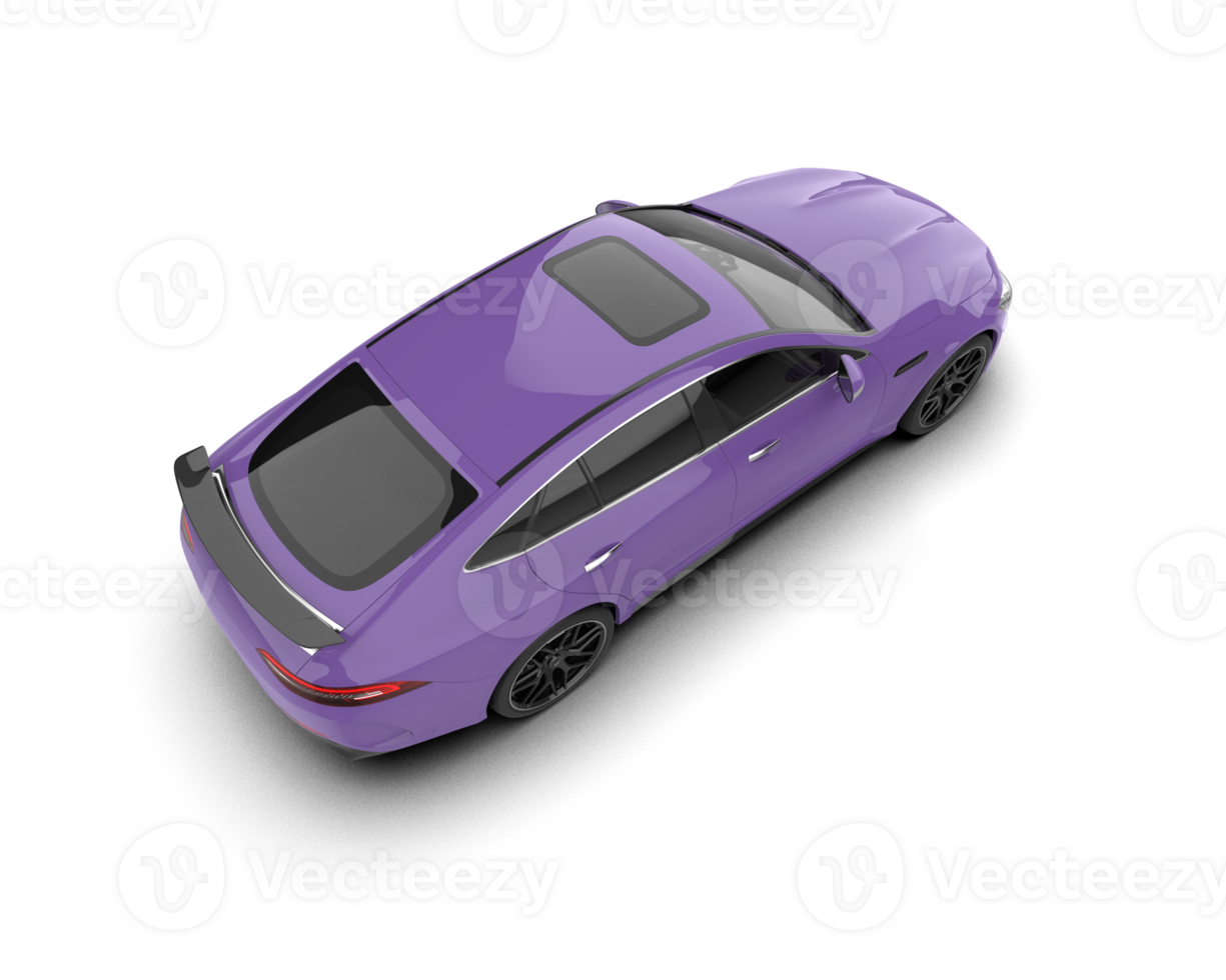 Realistic sport car isolated on background. 3d rendering - illustration png