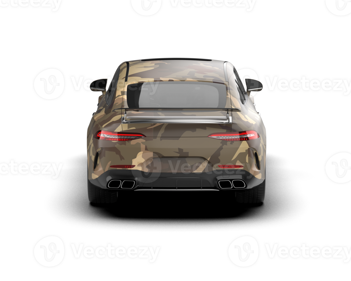 Realistic sport car isolated on background. 3d rendering - illustration png
