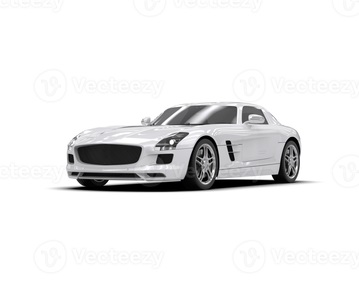 Realistic sport car isolated on background. 3d rendering - illustration png