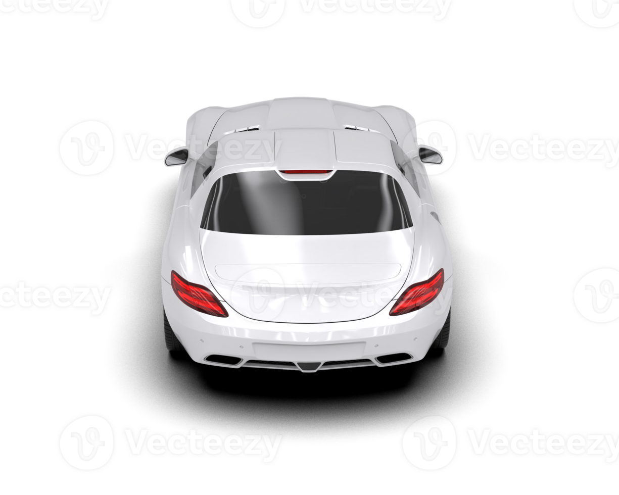 Realistic sport car isolated on background. 3d rendering - illustration png