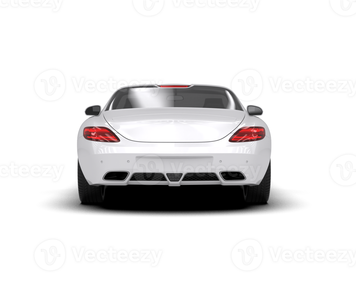 Realistic sport car isolated on background. 3d rendering - illustration png