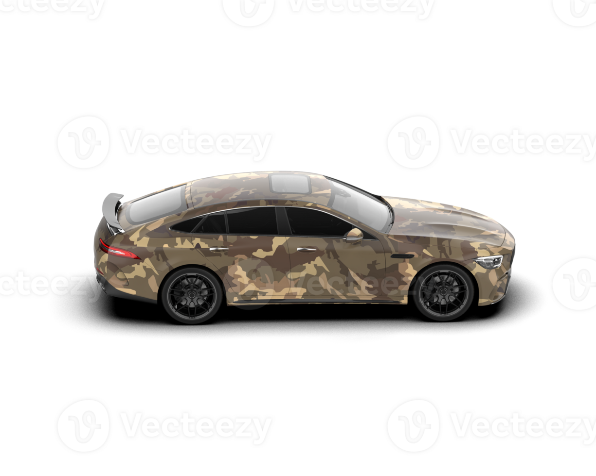 Realistic sport car isolated on background. 3d rendering - illustration png