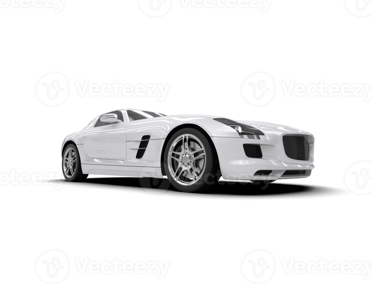 Realistic sport car isolated on background. 3d rendering - illustration png