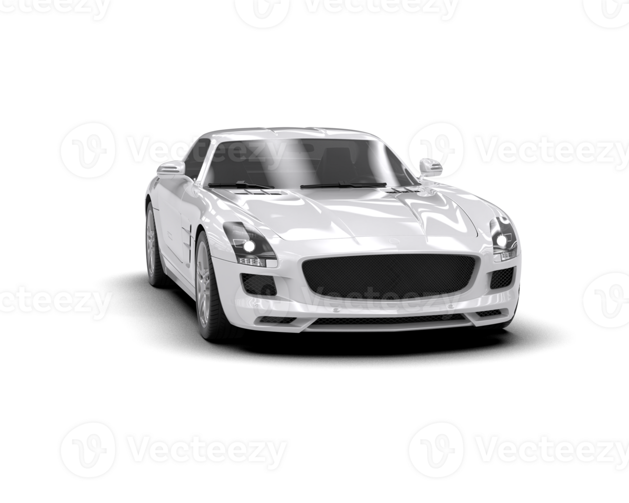Realistic sport car isolated on background. 3d rendering - illustration png