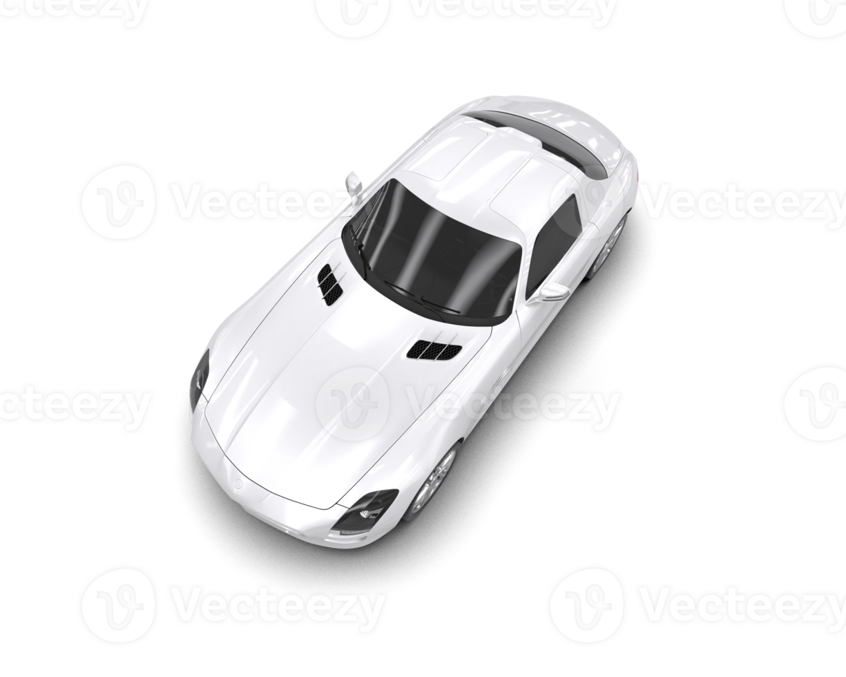 Realistic sport car isolated on background. 3d rendering - illustration png