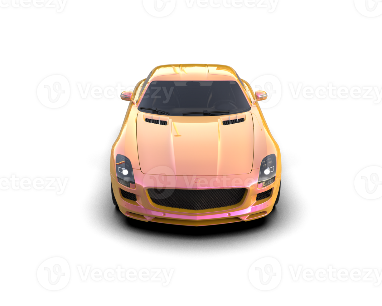 Realistic sport car isolated on background. 3d rendering - illustration png
