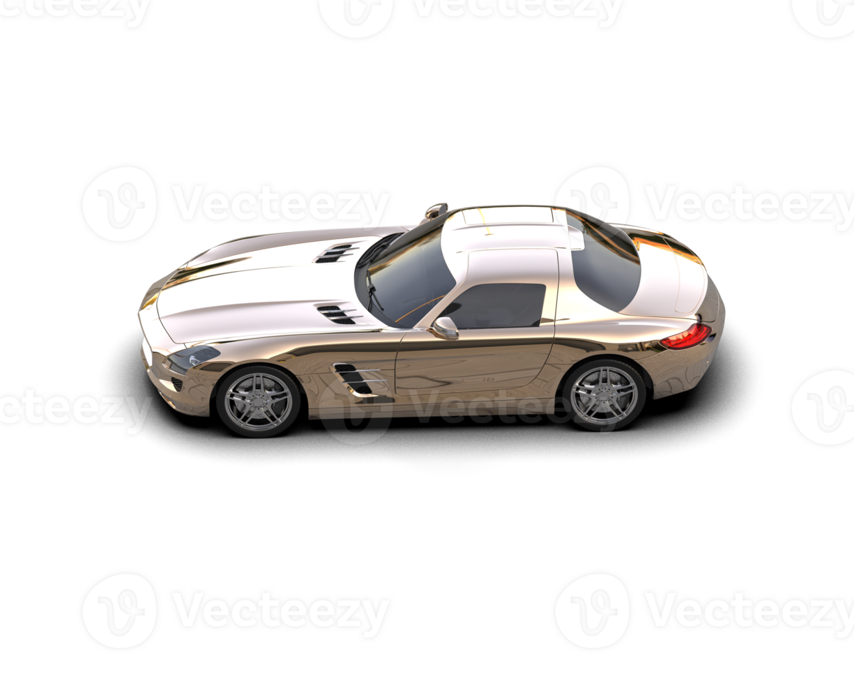 Realistic sport car isolated on background. 3d rendering - illustration png
