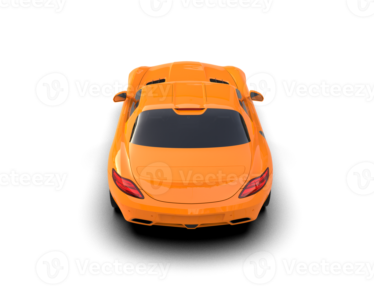 Realistic sport car isolated on background. 3d rendering - illustration png