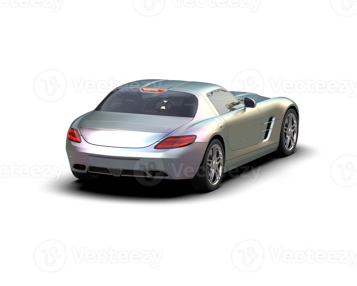Realistic sport car isolated on background. 3d rendering - illustration png