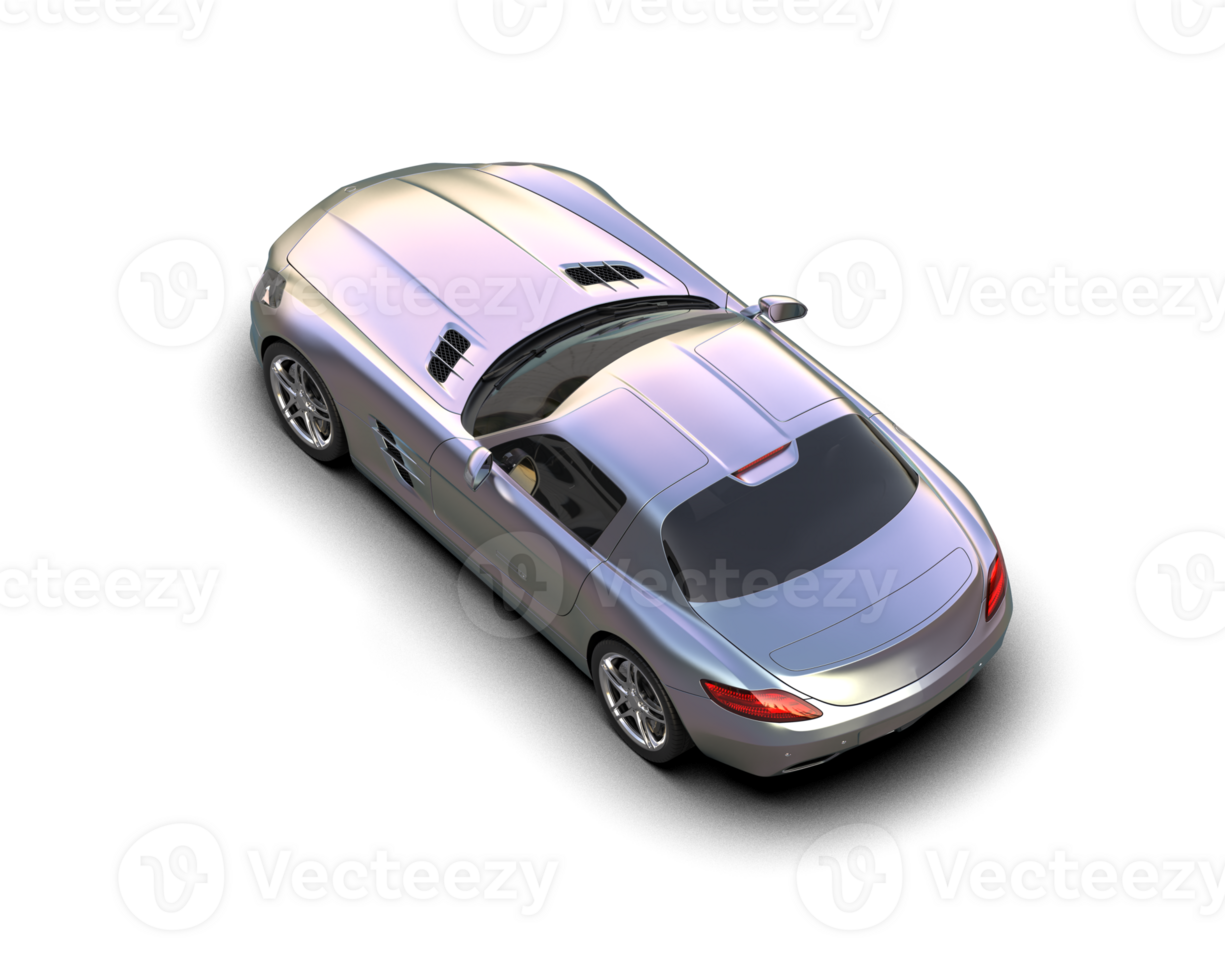Realistic sport car isolated on background. 3d rendering - illustration png