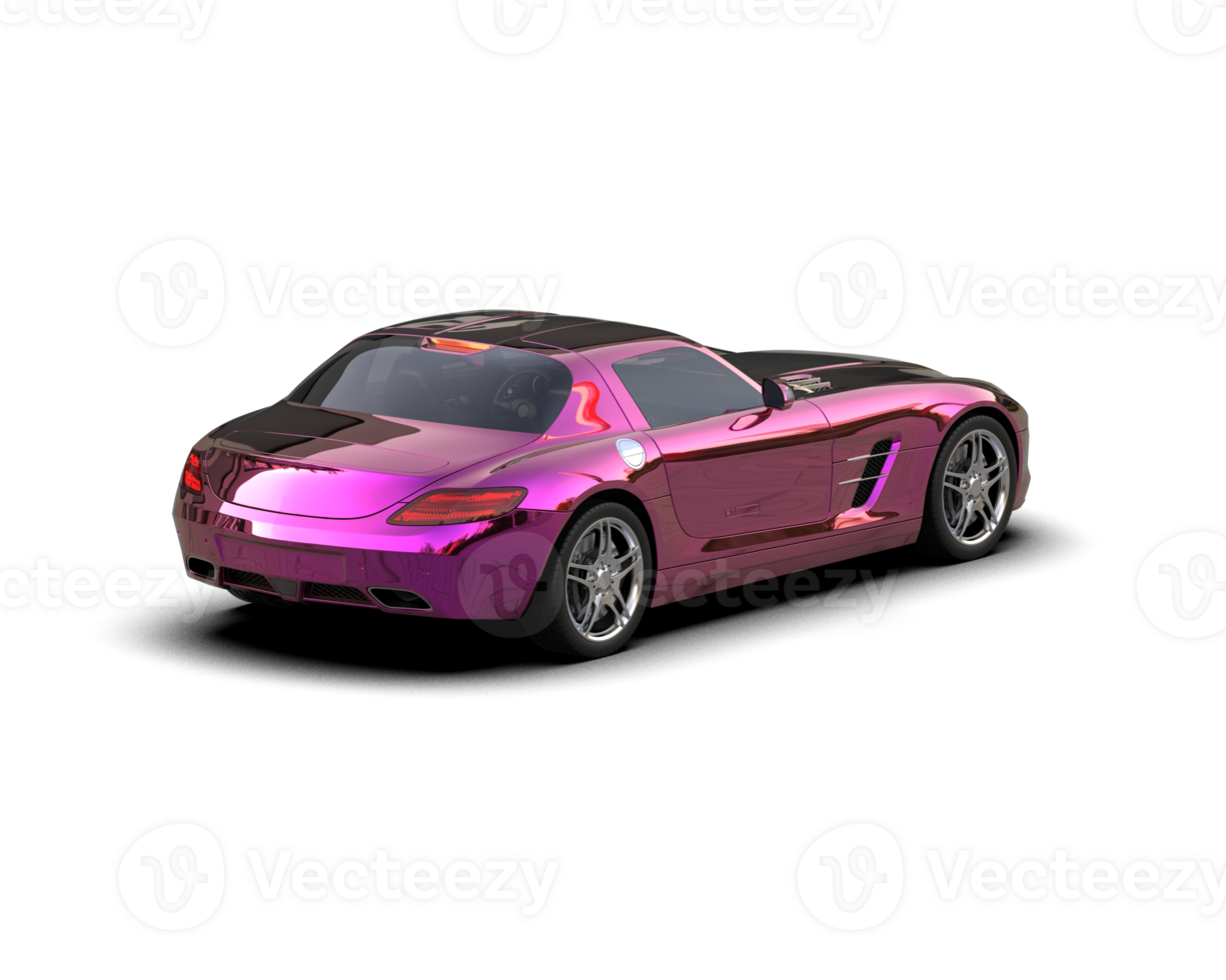 Realistic sport car isolated on background. 3d rendering - illustration png