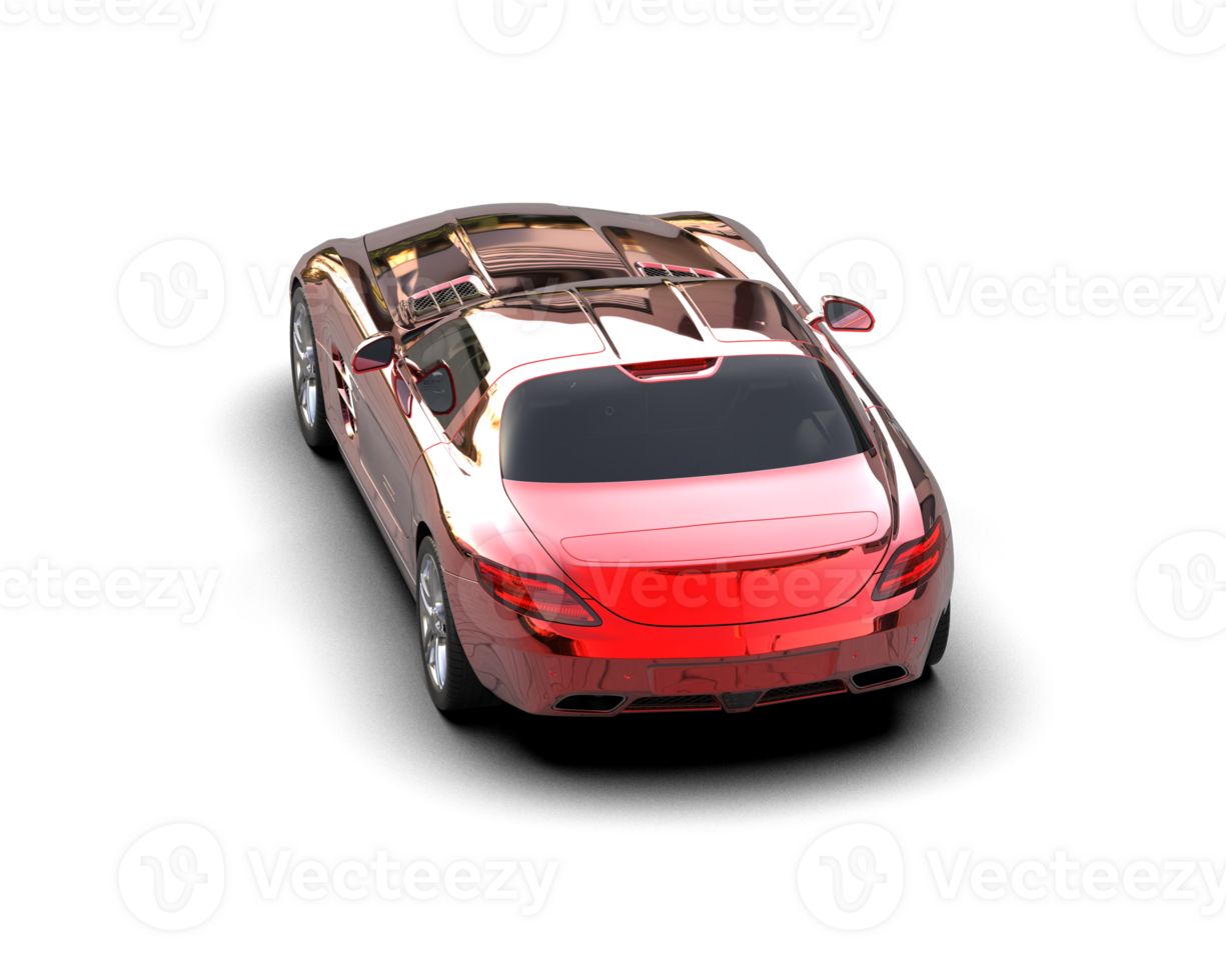 Realistic sport car isolated on background. 3d rendering - illustration png