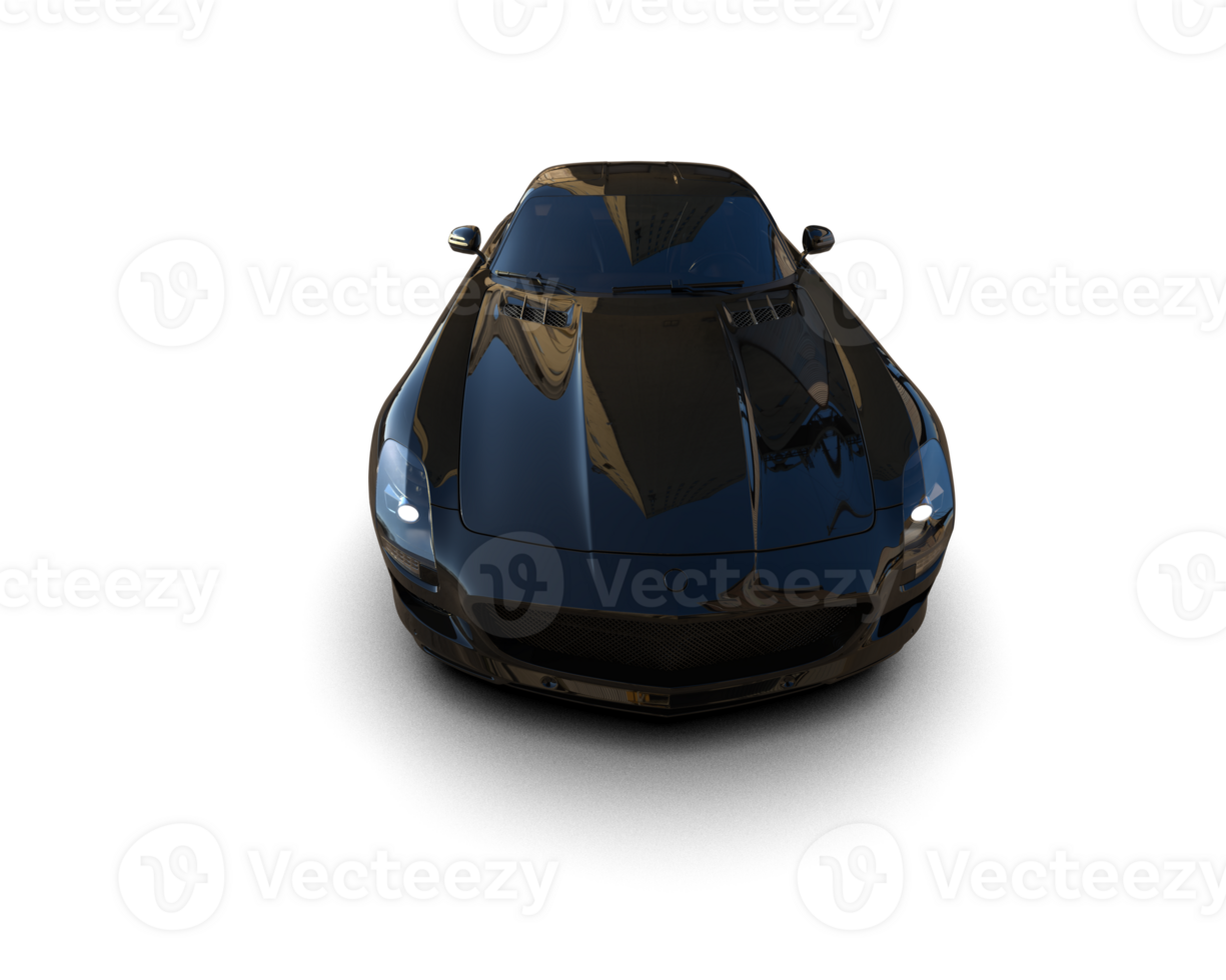 Realistic sport car isolated on background. 3d rendering - illustration png