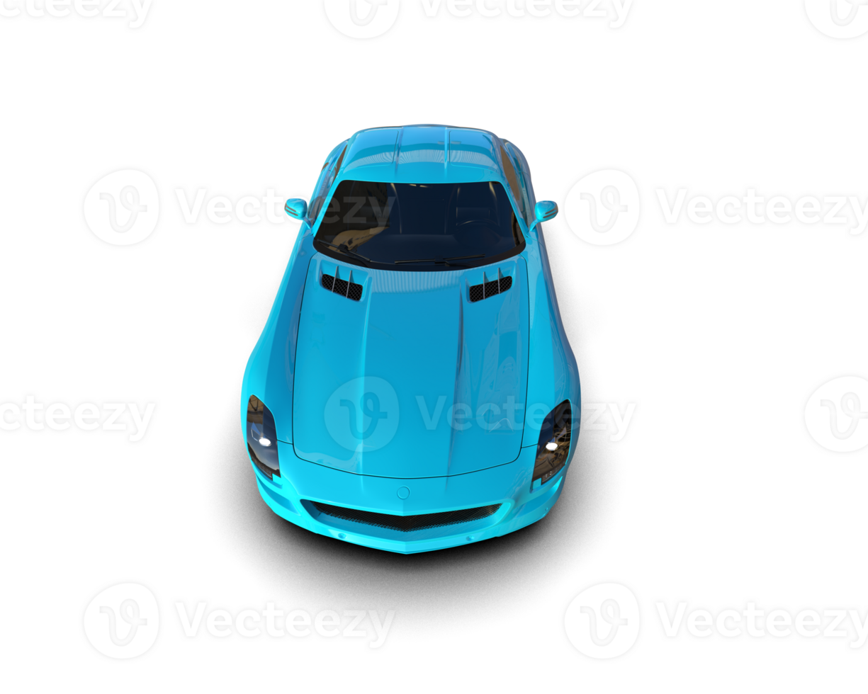 Realistic sport car isolated on background. 3d rendering - illustration png