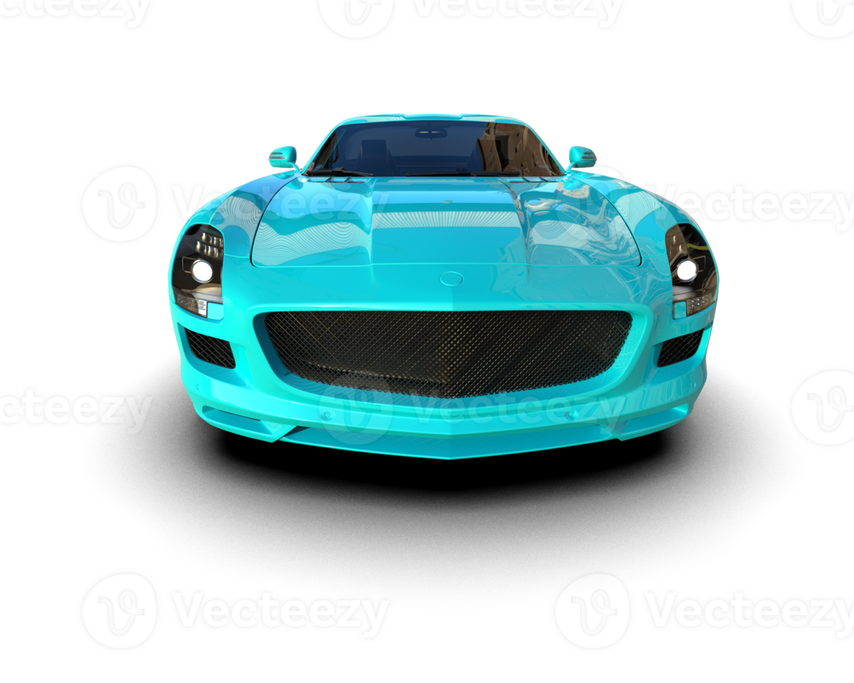 Realistic sport car isolated on background. 3d rendering - illustration png