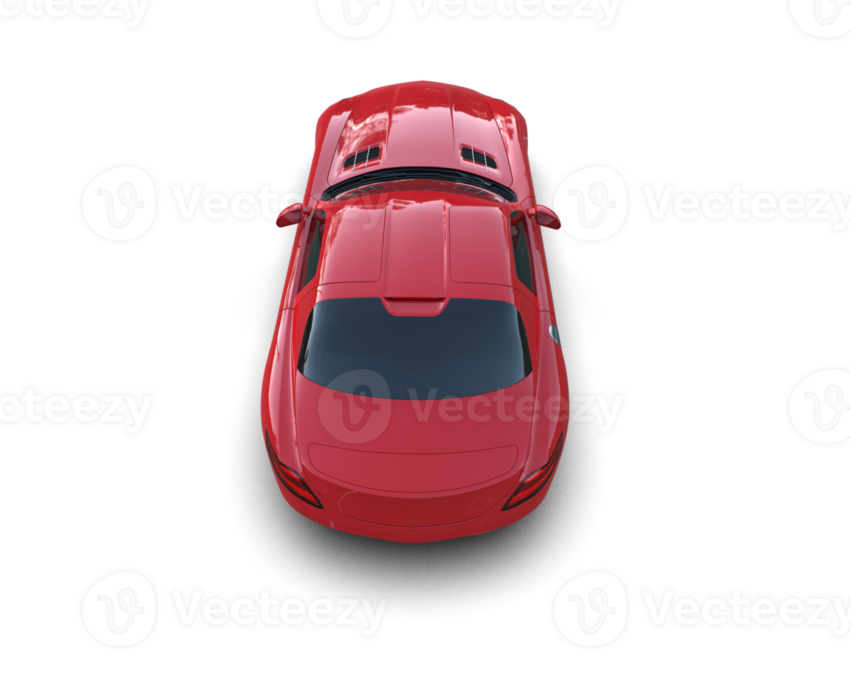 Realistic sport car isolated on background. 3d rendering - illustration png