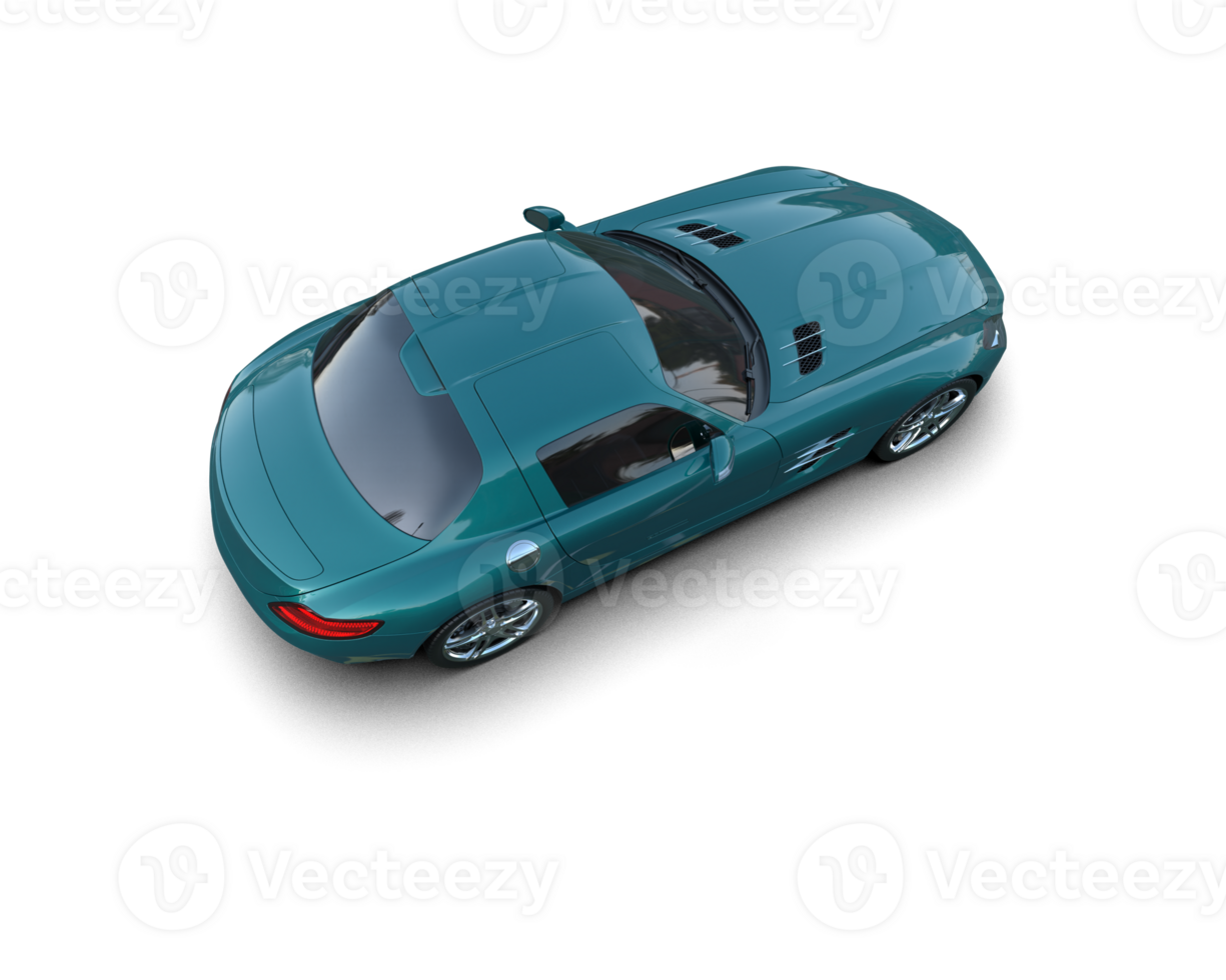 Realistic sport car isolated on background. 3d rendering - illustration png