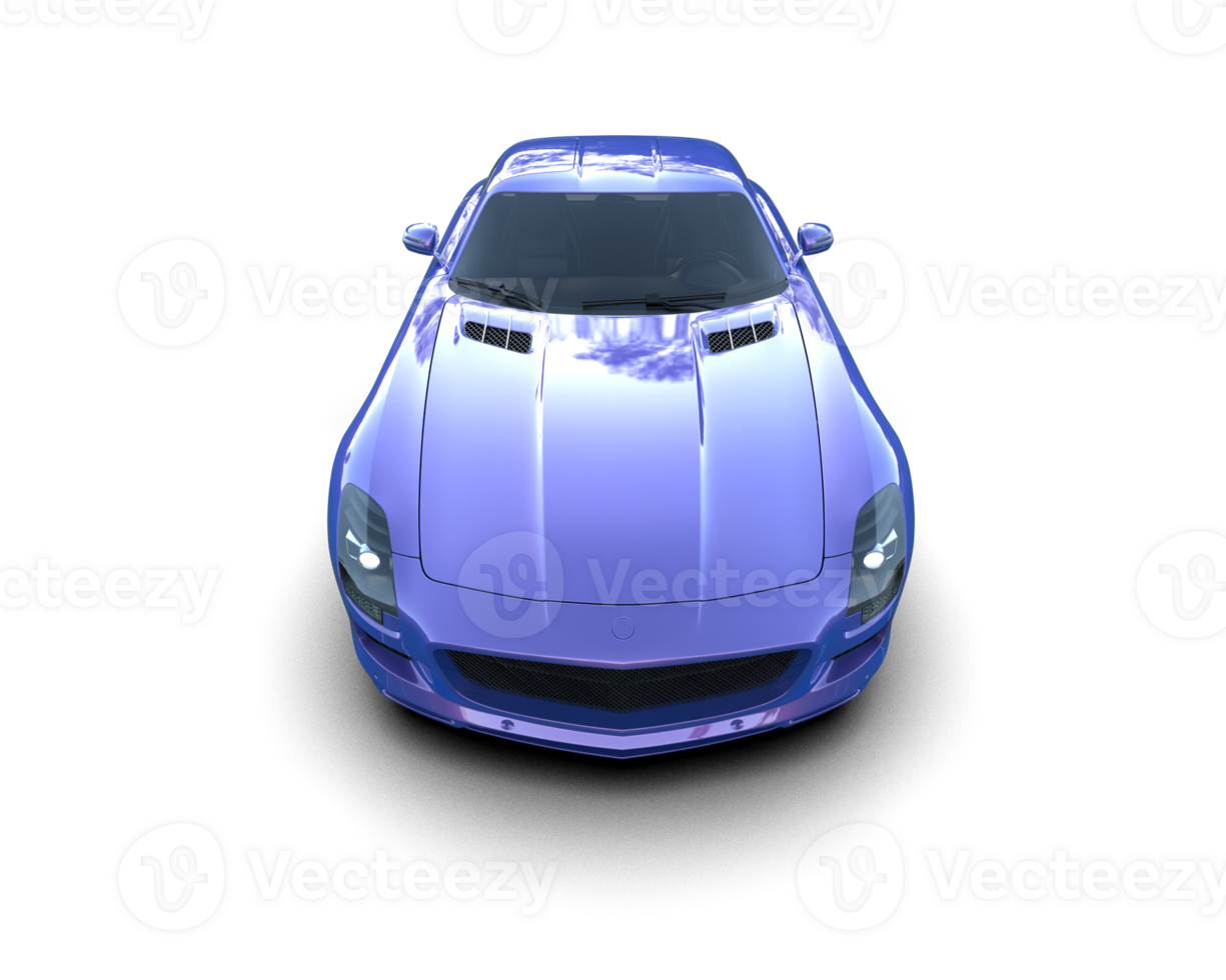 Realistic sport car isolated on background. 3d rendering - illustration png