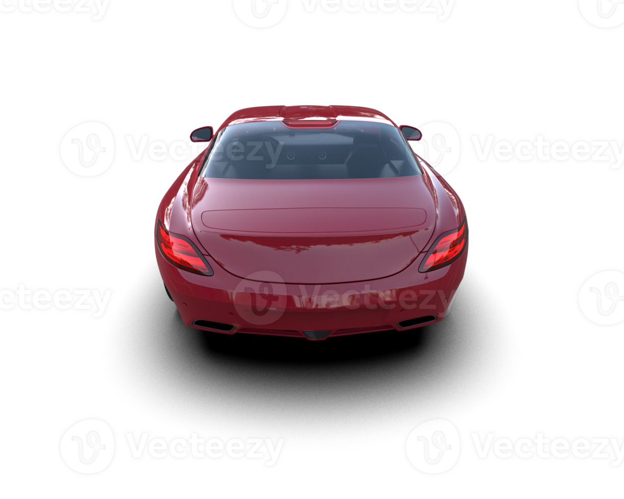 Realistic sport car isolated on background. 3d rendering - illustration png